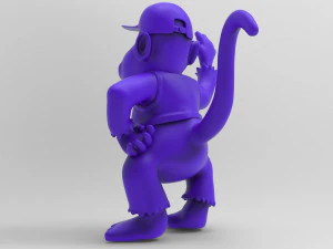 diddy kong zbrush sculpture 3D Model