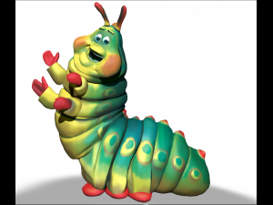 disney heimlich character zbrush sculpt and polypaint 3D Модель