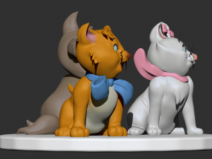 disney aristocats zbrush sculpt and model 3D Model