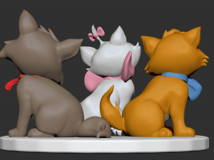 disney aristocats zbrush sculpt and model 3D Model