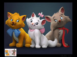 disney aristocats zbrush sculpt and model 3D Model