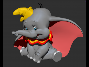 disneys dumbo zbrush sculpt character Modelo 3D