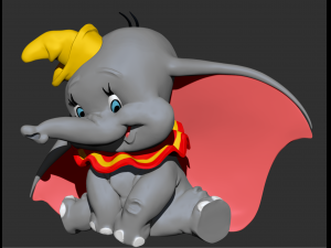 disneys dumbo zbrush sculpt character Modelo 3D