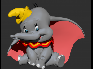 disneys dumbo zbrush sculpt character Modelo 3D