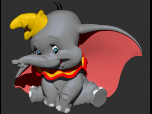disneys dumbo zbrush sculpt character Modelo 3D