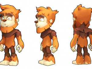 little big foot zbrush sculpt and polypaint 3D Модель