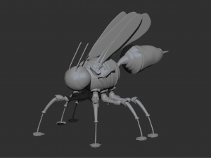 mechanical wasp zbrush sculpture 3D Модель