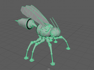 mechanical wasp zbrush sculpture 3D Модель