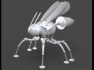 mechanical wasp zbrush sculpture 3D Модель