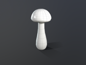 mushroom low poly model 3D Модель