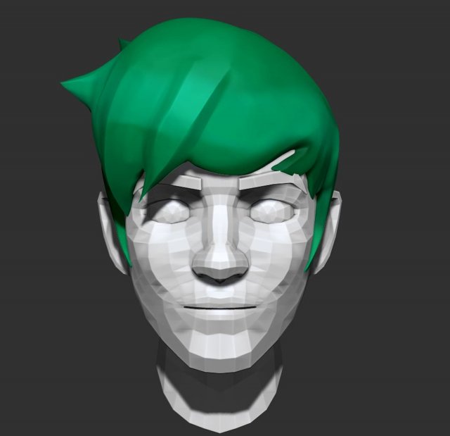 short shag zbrush sculpt and polypaint Model 3D .c4d .max .obj .3ds .fbx .stl .blend 