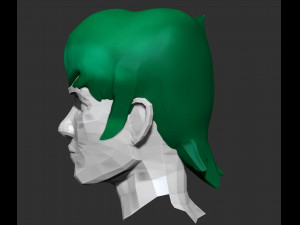 short shag zbrush sculpt and polypaint Model 3D