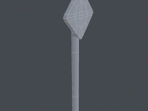 road closed sign 3D Model