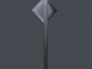 road closed sign 3D Model
