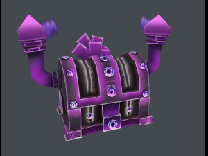 steampunk chest - hand-painted textures 3D Модель