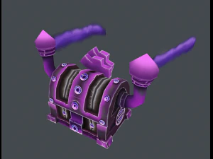steampunk chest - hand-painted textures 3D Model