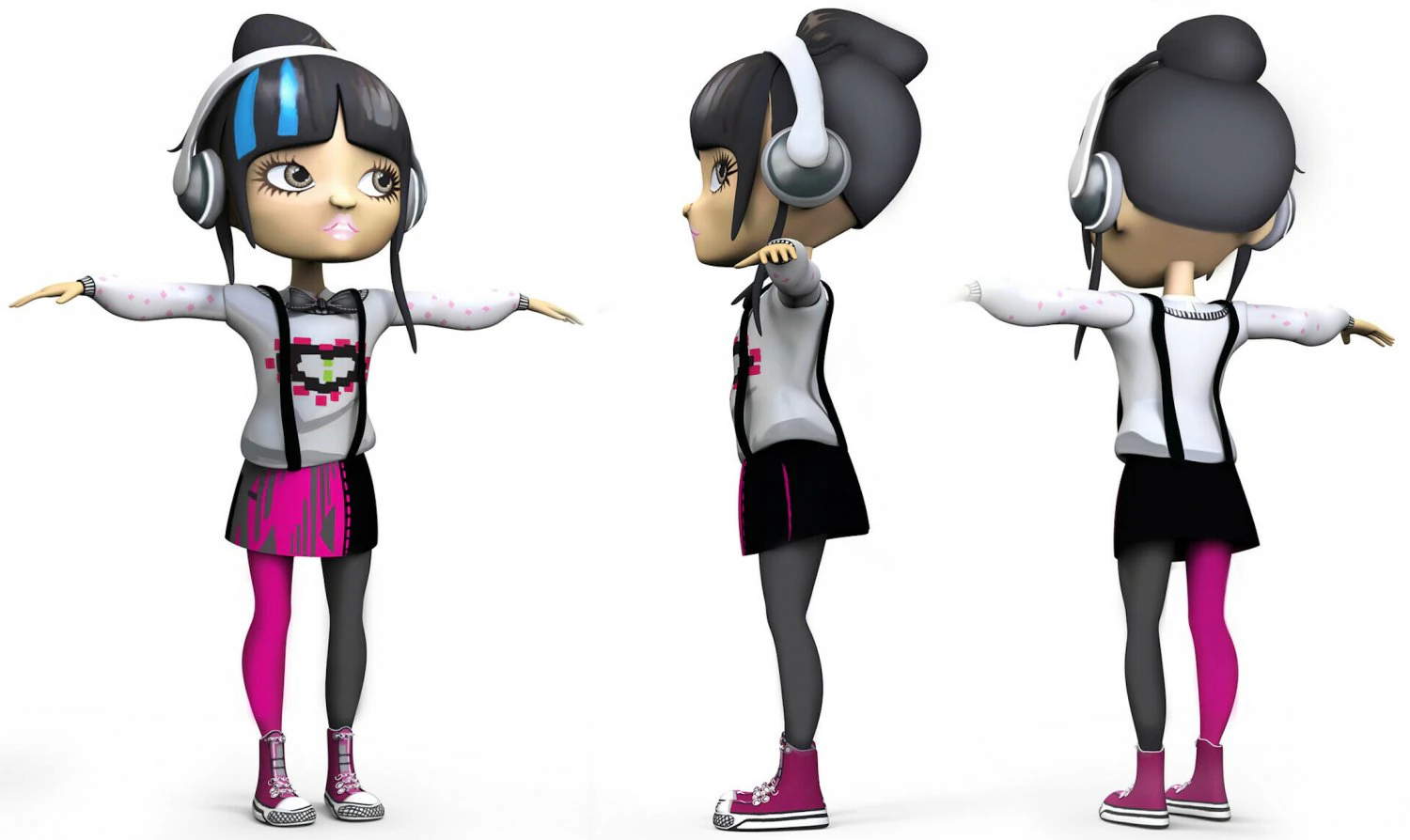 sunny zbrush sculpt and polypaint 3D Model .c4d .max .obj .3ds .fbx .stl .blend 