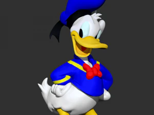 disneys donald duck zbrush file sculpture 3D Model