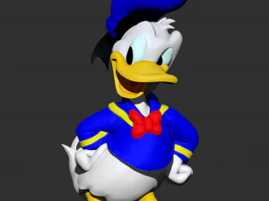disneys donald duck zbrush file sculpture 3D Model