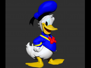 disneys donald duck zbrush file sculpture Modelo 3D