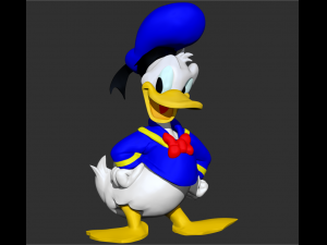 disneys donald duck zbrush file sculpture Modelo 3D