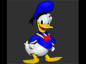 disneys donald duck zbrush file sculpture 3D Model