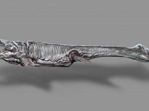 dino sea creature zbrush sculpt and polypaint 3Dモデル