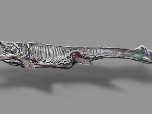 dino sea creature zbrush sculpt and polypaint 3D Model