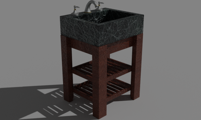 washbasin Modelo 3D .c4d .max .obj .3ds .fbx .stl .blend 