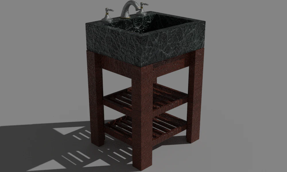 lavabo Modello 3D .c4d .max .obj .3ds .fbx .stl .blend 