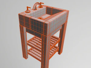 lavabo Modello 3D