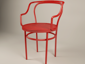4 wooden chairs 3D Модель