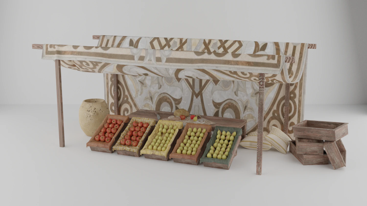 old store 3D Model .c4d .max .obj .3ds .fbx .stl .blend 