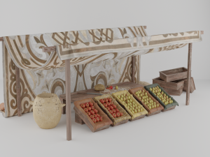 old store Model 3D