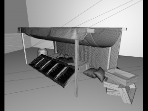 old store Model 3D