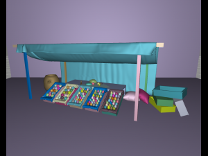 old store Model 3D