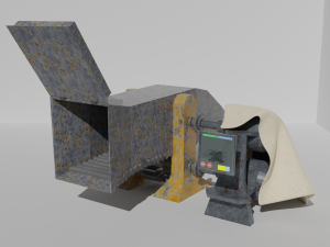 crushing machine 3D 模型