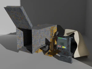 crushing machine 3D Model