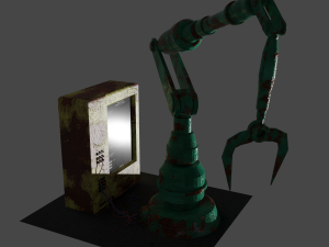 old robot arm Model 3D