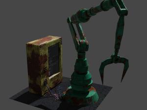 old robot arm Model 3D