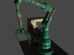 old robot arm Model 3D