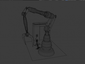 old robot arm Model 3D