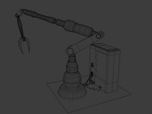 old robot arm Model 3D