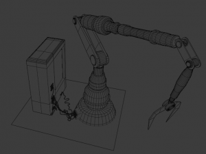 old robot arm Model 3D