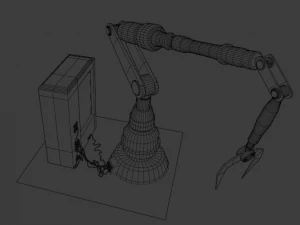 old robot arm 3D Model