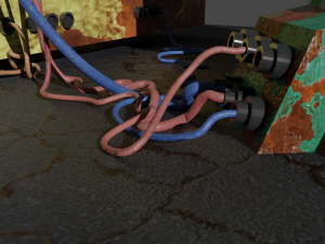 old robot arm Model 3D