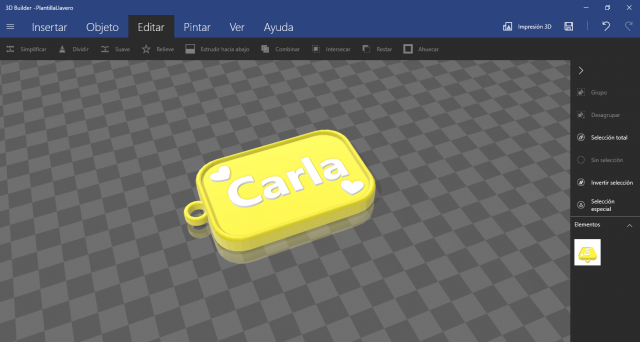 keychain with name carla Model Cetak 3D .c4d .max .obj .3ds .fbx .stl .blend 