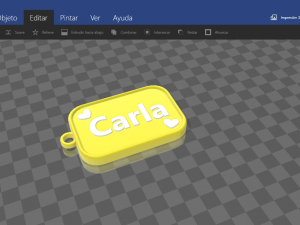 keychain with name carla 3D Принт Модель