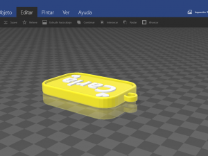 keychain with name carla Model Cetak 3D