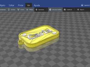 keychain with name carla Model Cetak 3D